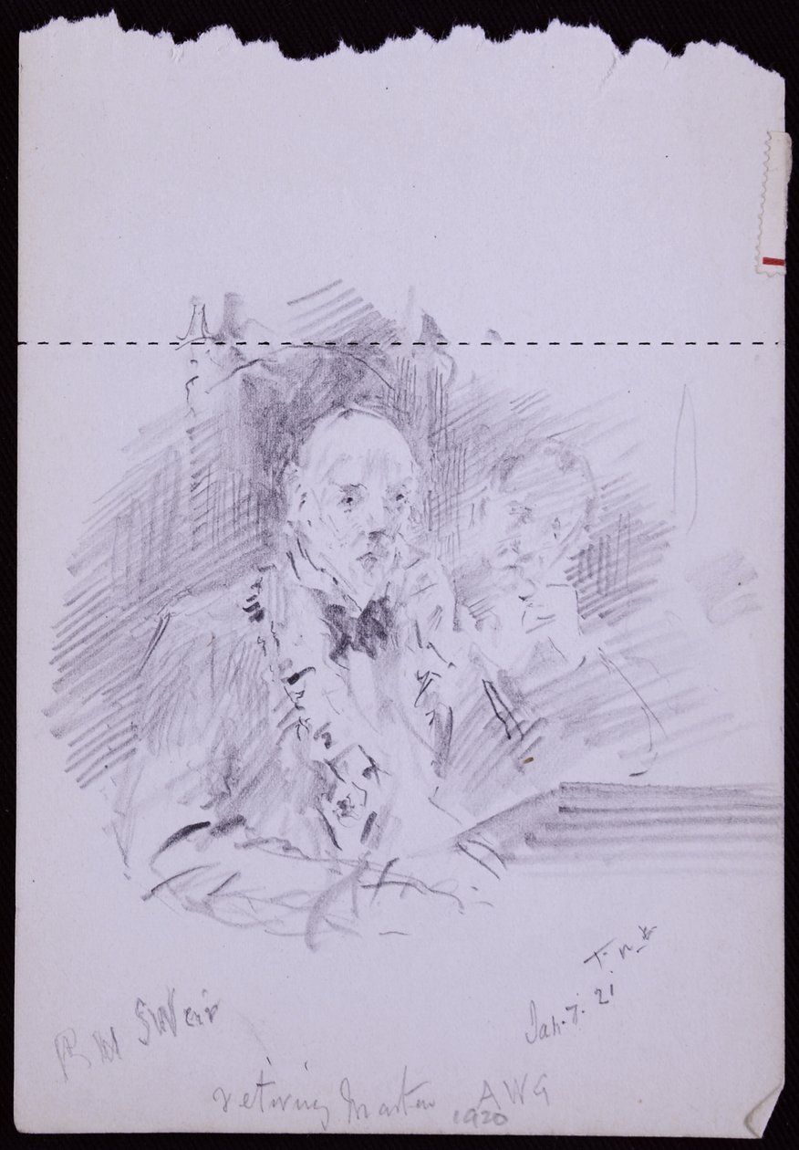 Retrato de RW Schultz Weir de Francis Wilfred Lawson