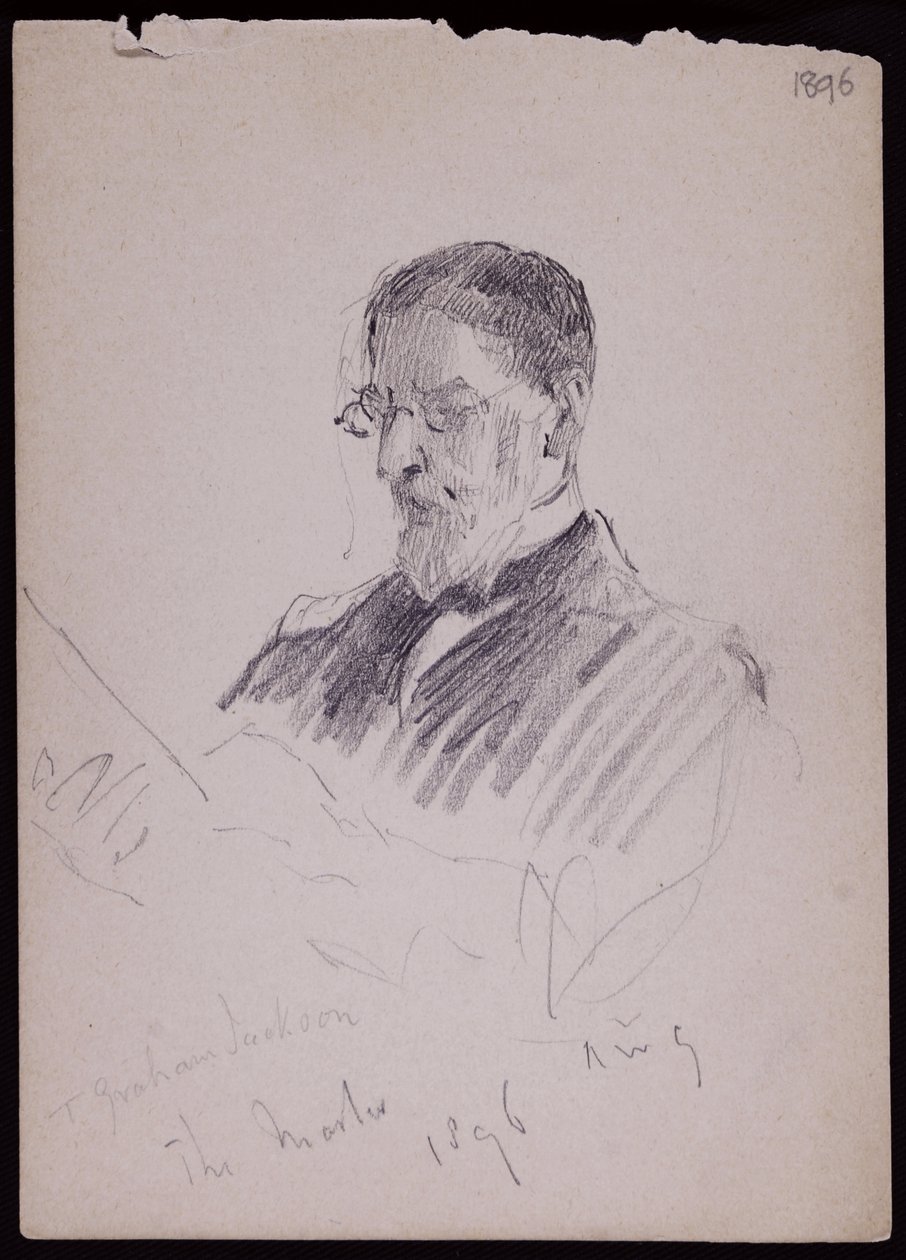 Retrato de TG Jackson de Francis Wilfred Lawson