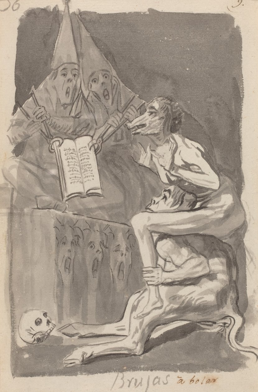 Brujas a volar de Francisco de Goya