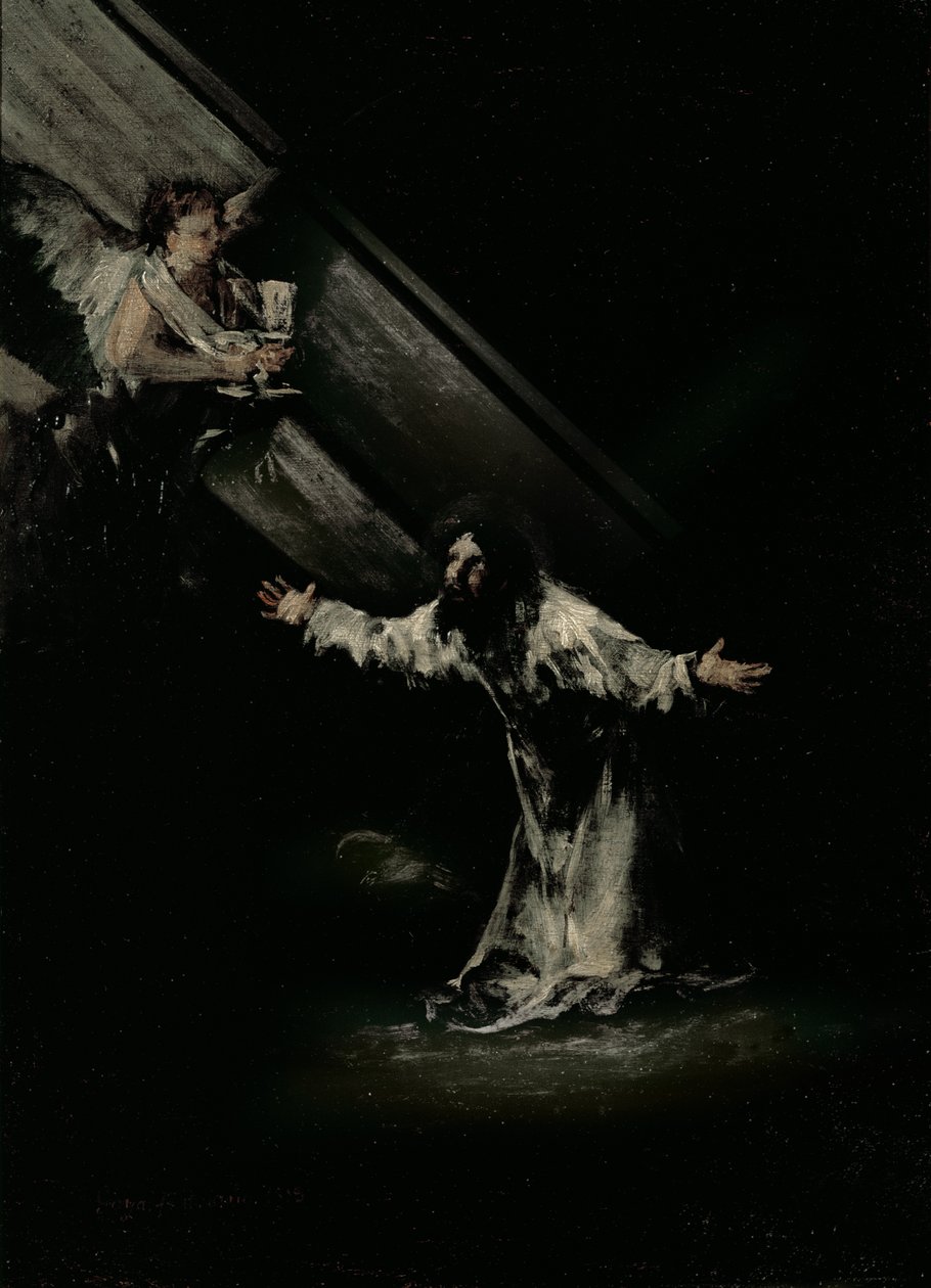 Cristo en el Monte de los Olivos, 1819 de Francisco de Goya