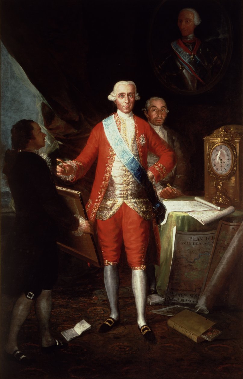 Retrato de Don José Moñino y Redondo I, Conde de Floridablanca, 1783 de Francisco de Goya