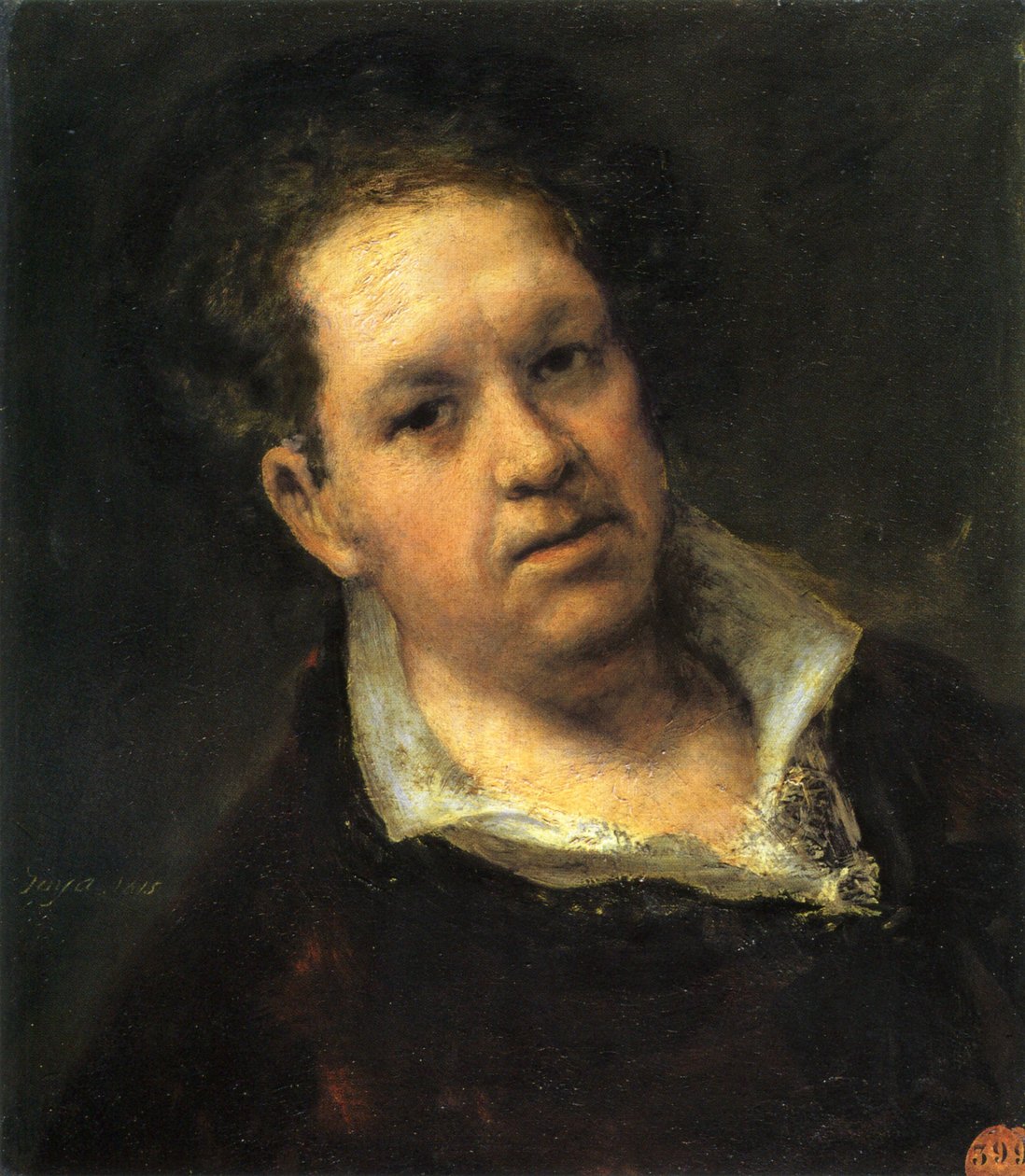 Autorretrato a los 69 años de Francisco de Goya