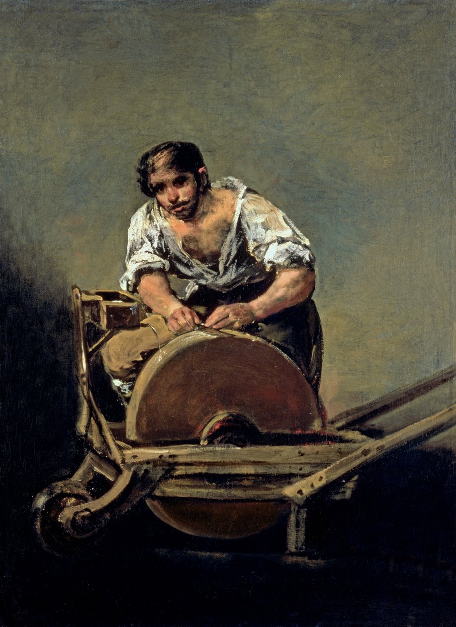 El afilador, c.1808-12 de Francisco de Goya