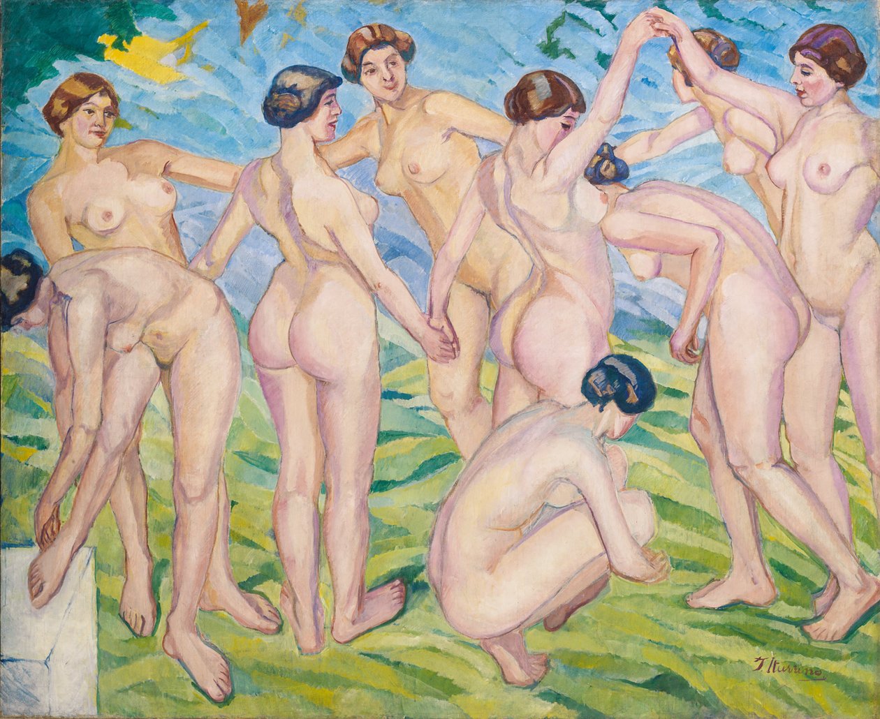 Desnudos (Mujeres Bailando en un Círculo) de Francisco de Iturrino