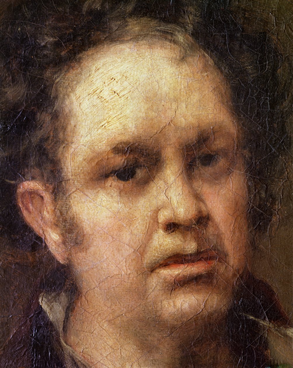 Autorretrato a la edad de 69 años, c.1815 de Francisco de Goya