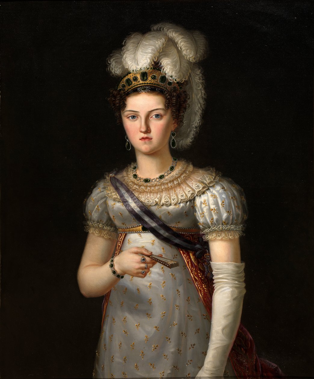 María Josefa Amalia de Sajonia, tercera esposa de Fernando VII de Francisco Lacoma y Fontanet