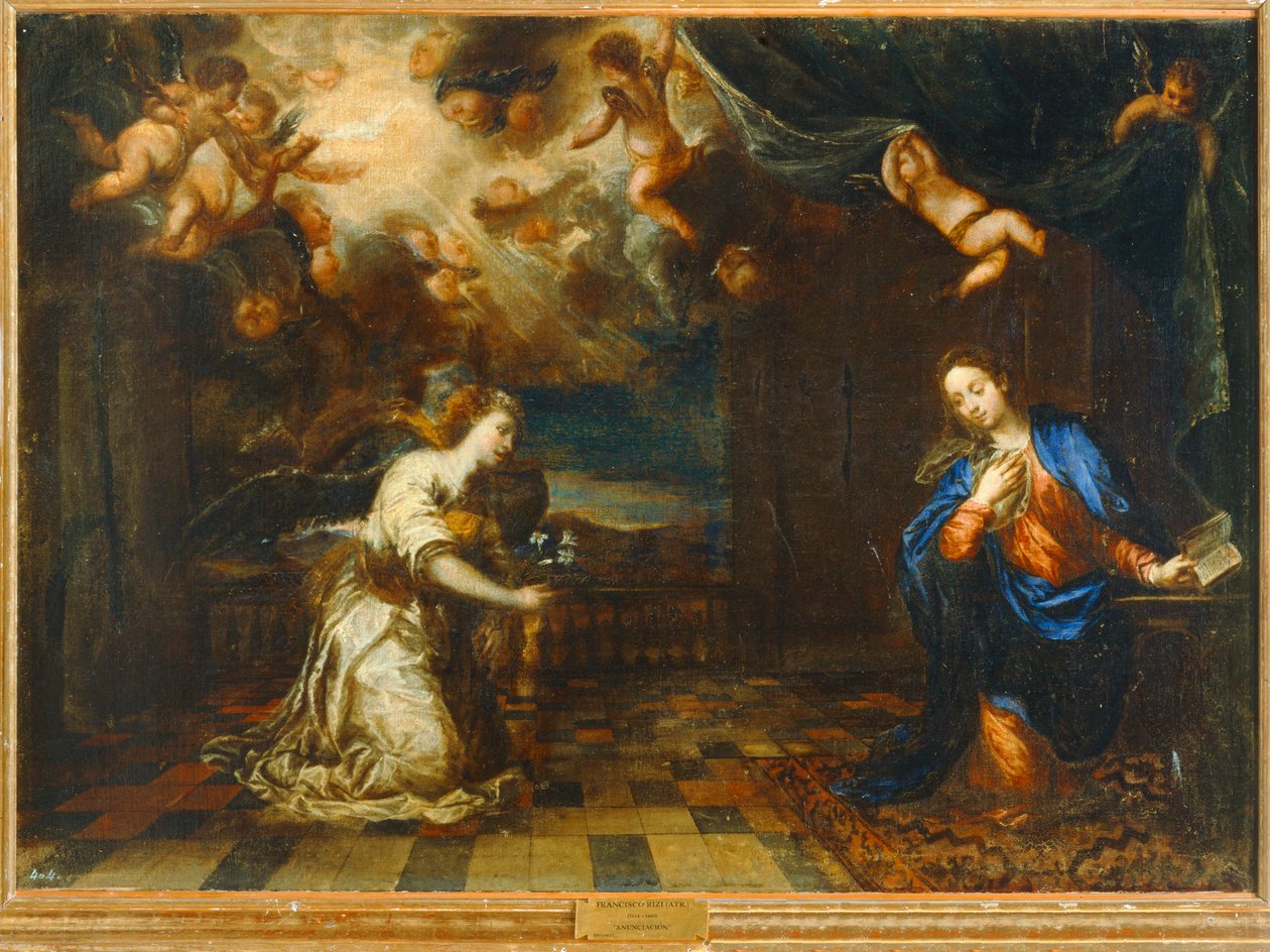 Anunciación (cuadro) de Francisco (1608 1685) Rizi