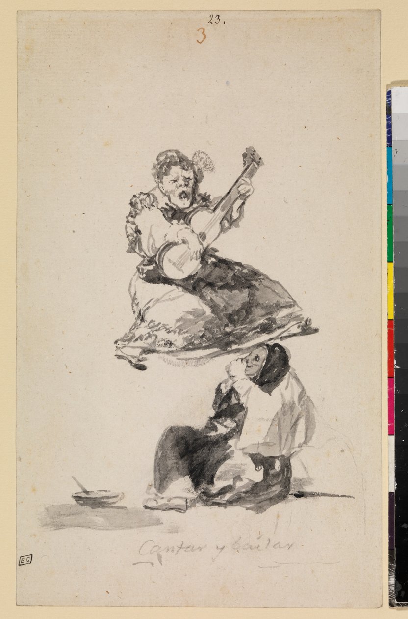 Cantando y bailando de Francisco de Goya