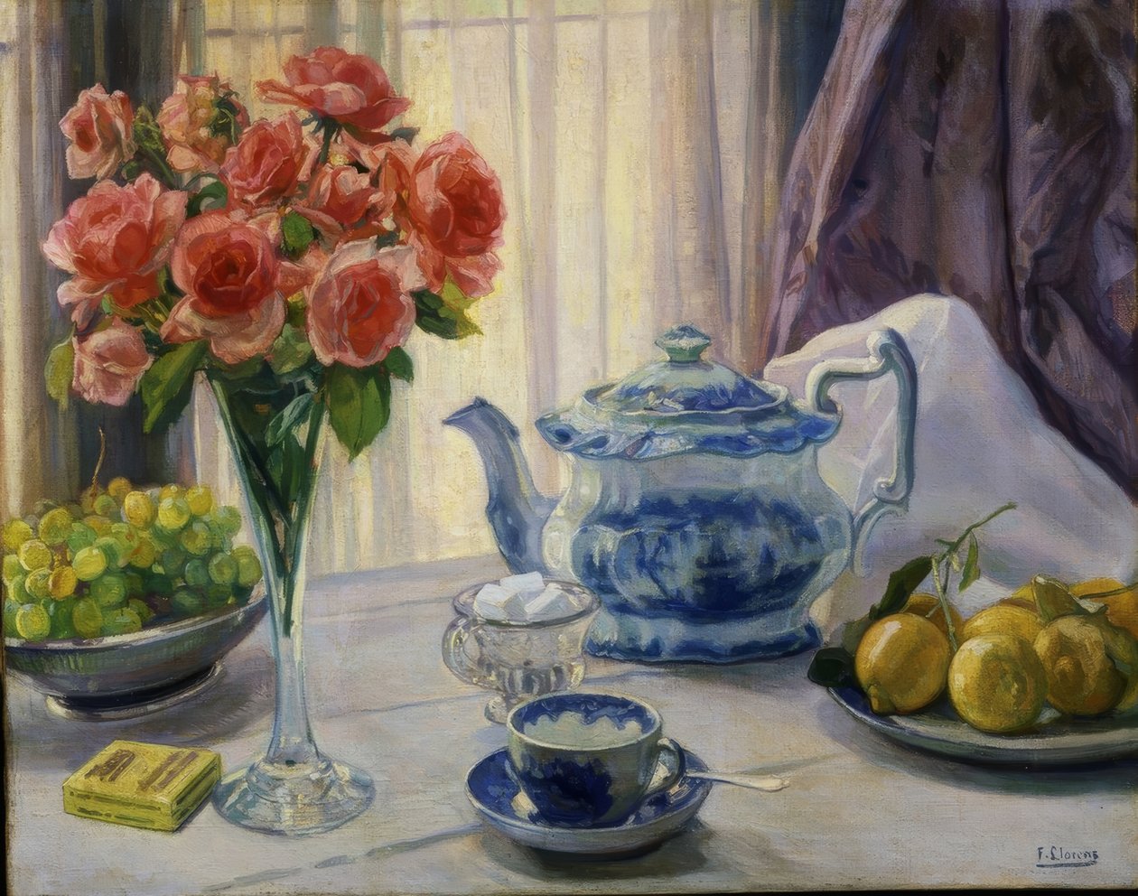 CONTRALUZ – SIGLO XX – 48X73 CM de Francisco Llorens Diaz