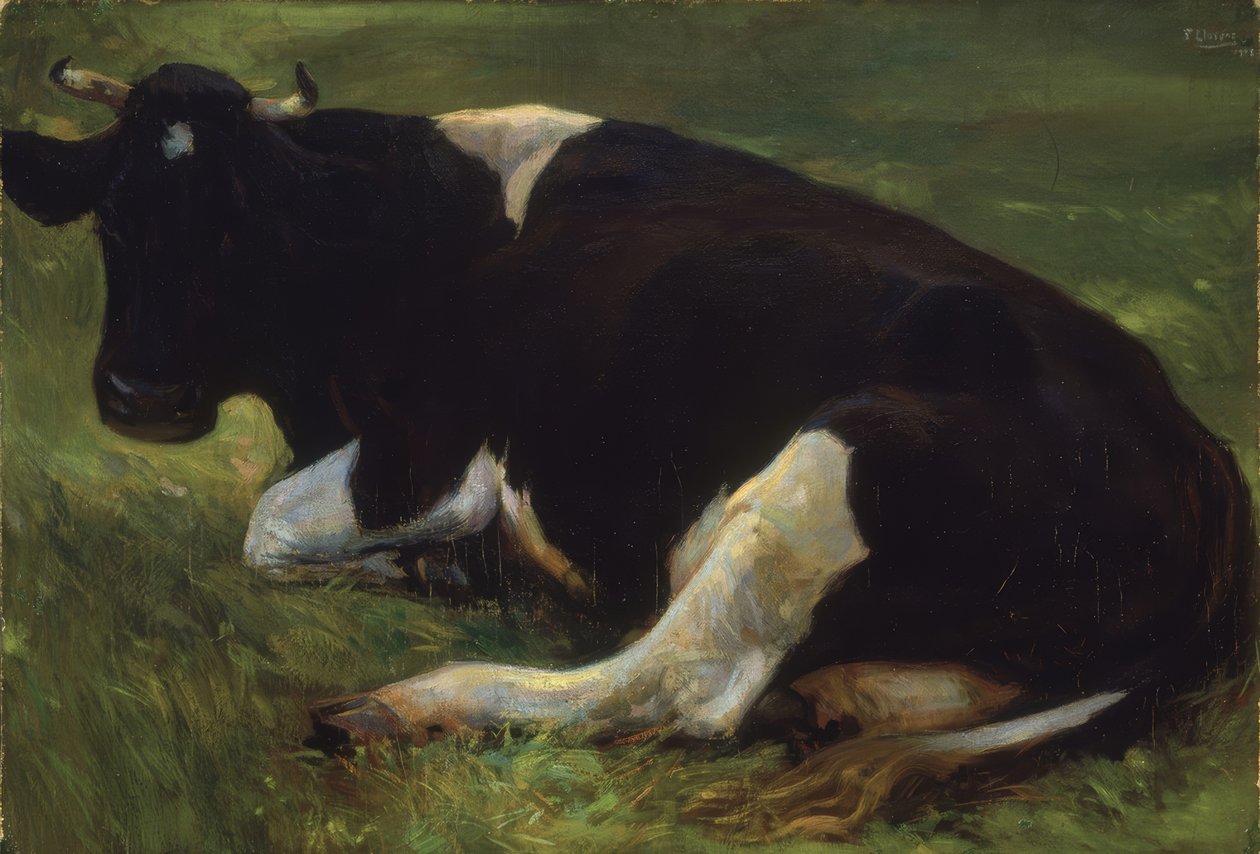 VACA – 1908 – 64X95 cm de Francisco Llorens Diaz