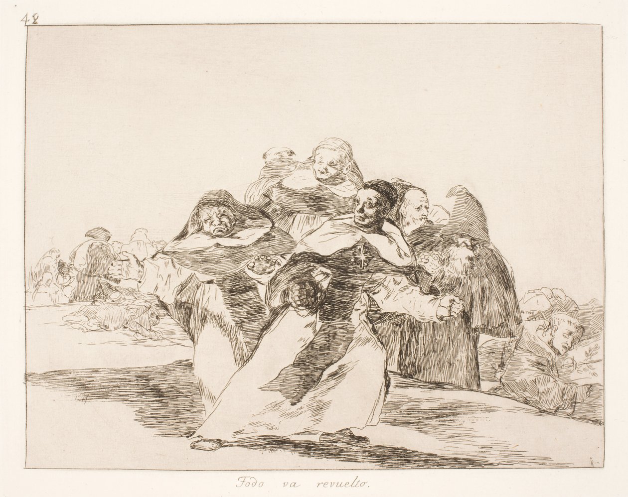 Todo va al revés (42) de Francisco de Goya