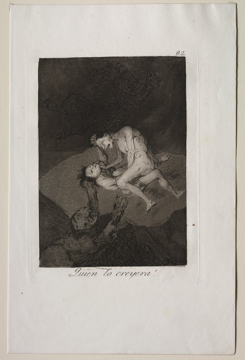 Caprichos: ¡Quién lo hubiera pensado! de Francisco de Goya