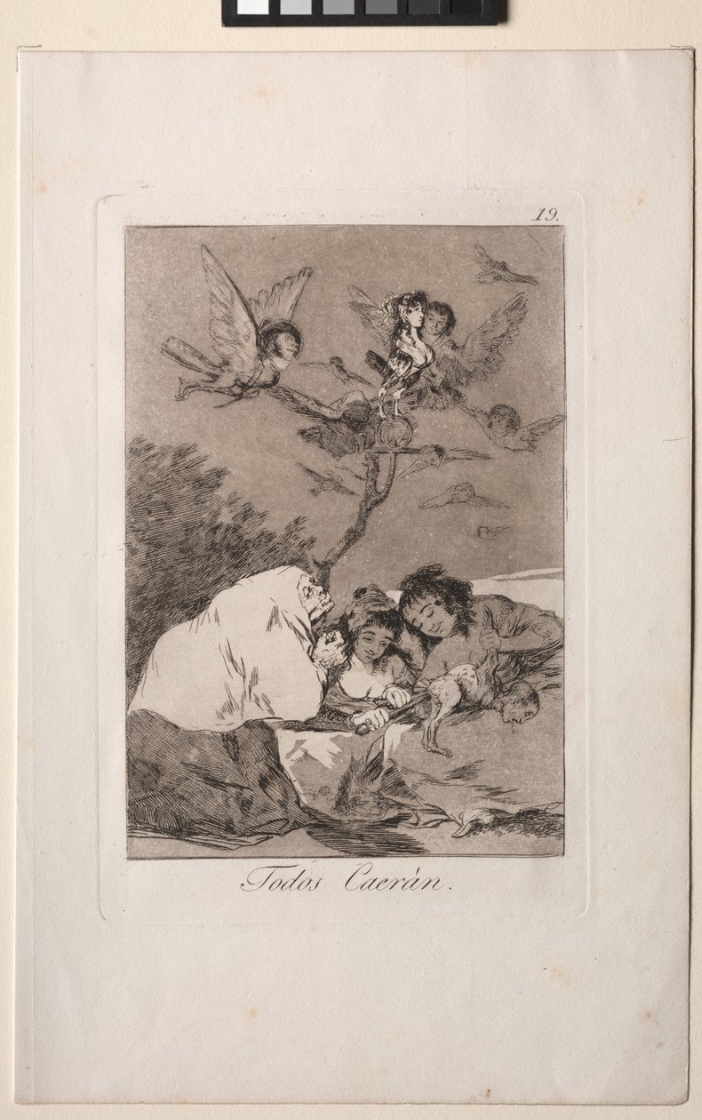 Caprichos: Todos Caerán de Francisco de Goya
