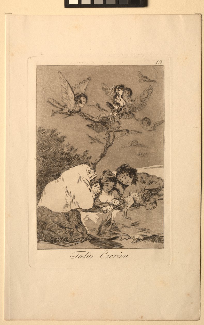 Caprichos: Todos caerán de Francisco de Goya