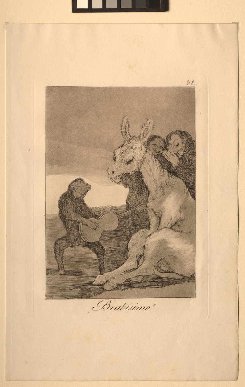 Caprichos: ¡Bravo! de Francisco de Goya