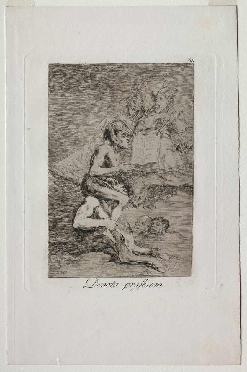 Caprichos: Devota profesión de Francisco de Goya