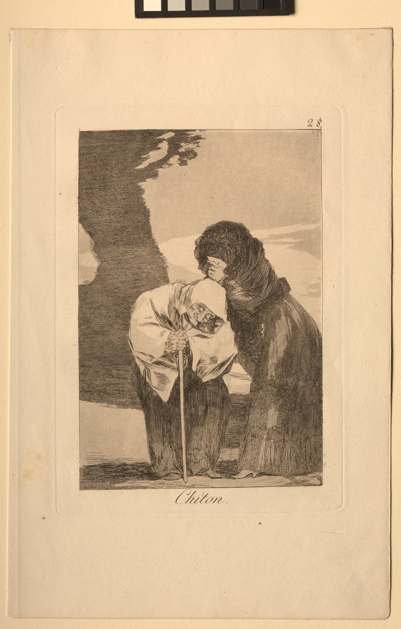 Caprichos: ¡Silencio! de Francisco de Goya