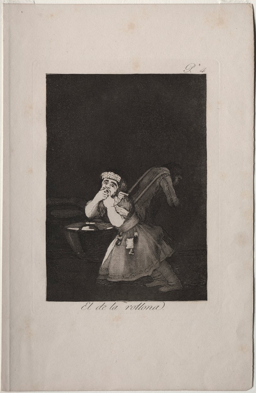Caprichos: Niño de la niñera de Francisco de Goya