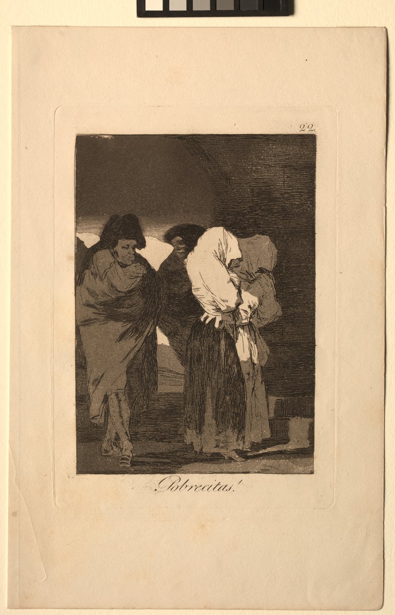 Caprichos: ¡Pobres niñas! de Francisco de Goya