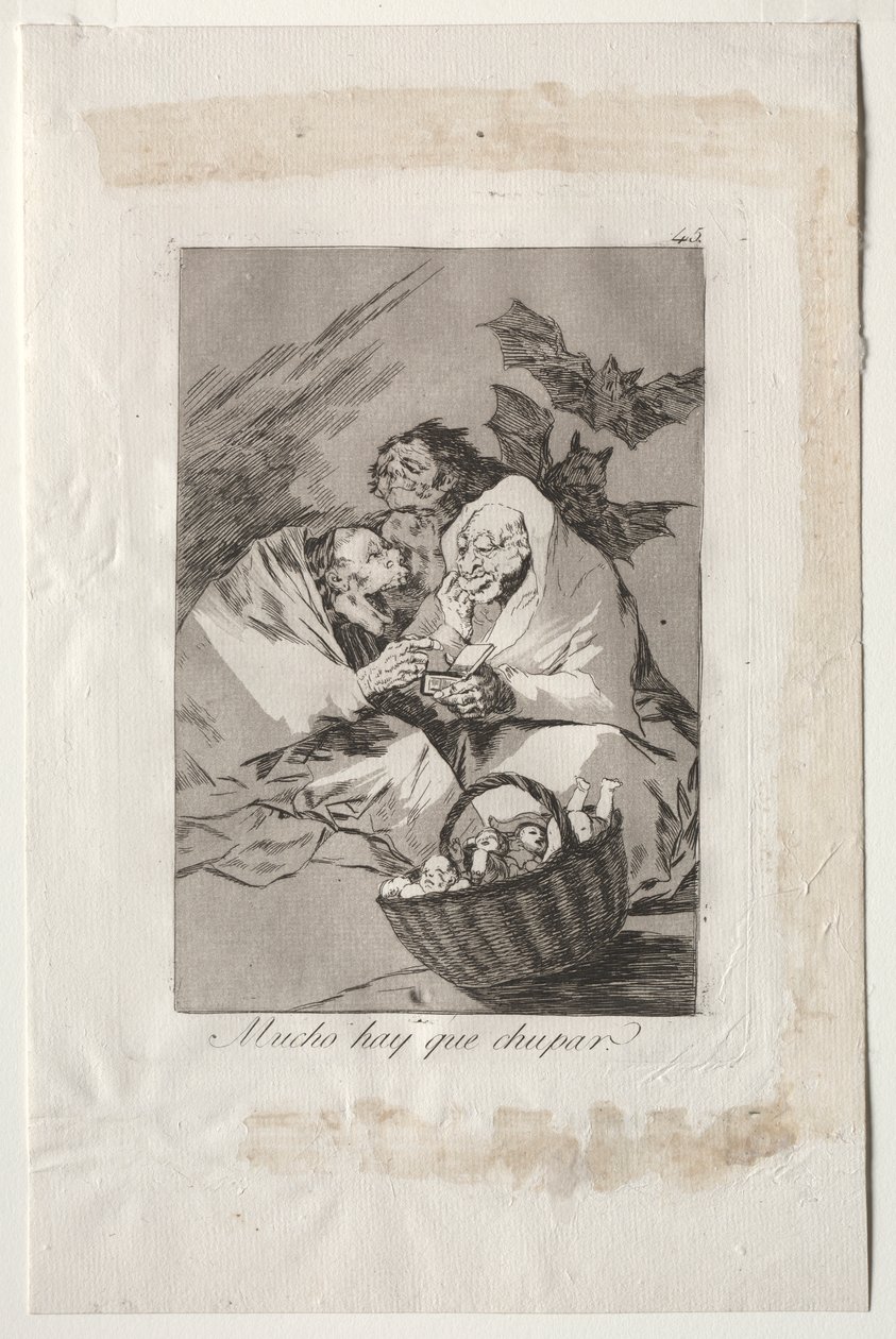 Caprichos:  There is Plenty to Suck de Francisco de Goya