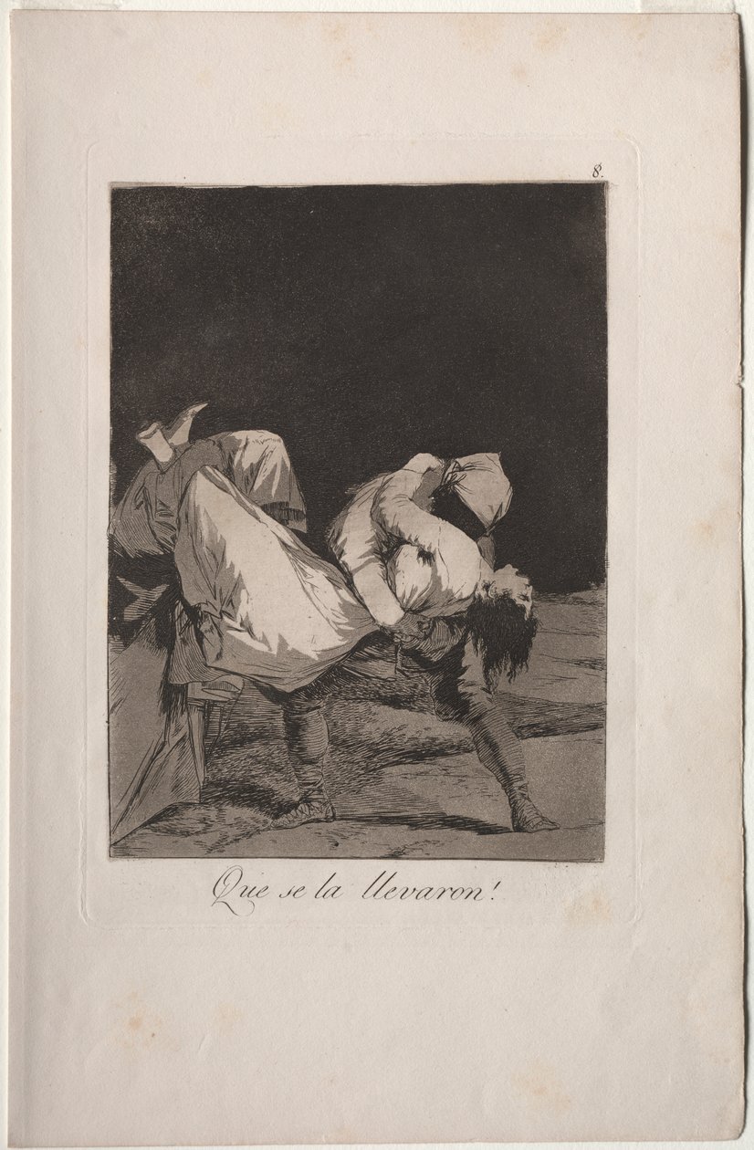 Caprichos: ¡Se la llevaron! de Francisco de Goya
