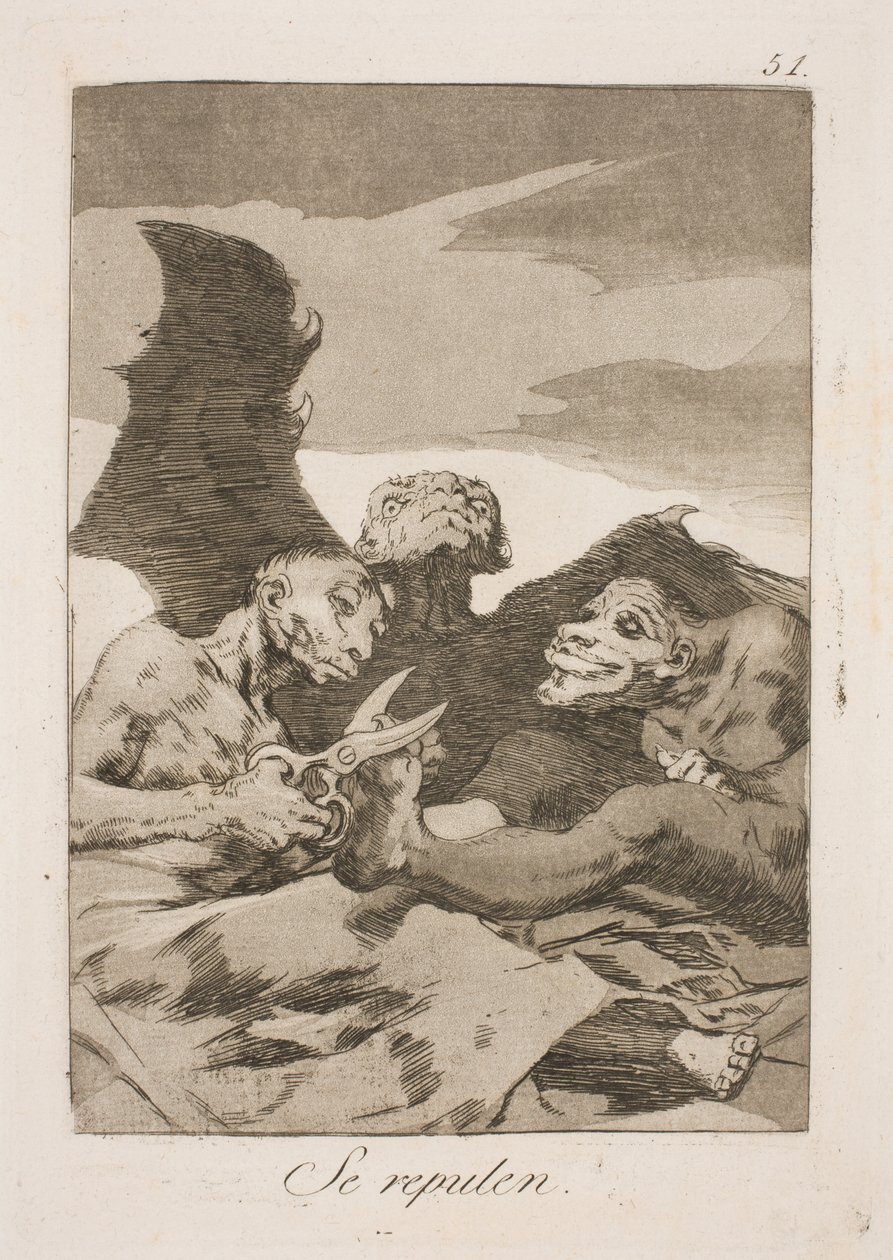 Ellos se arreglan de Francisco de Goya