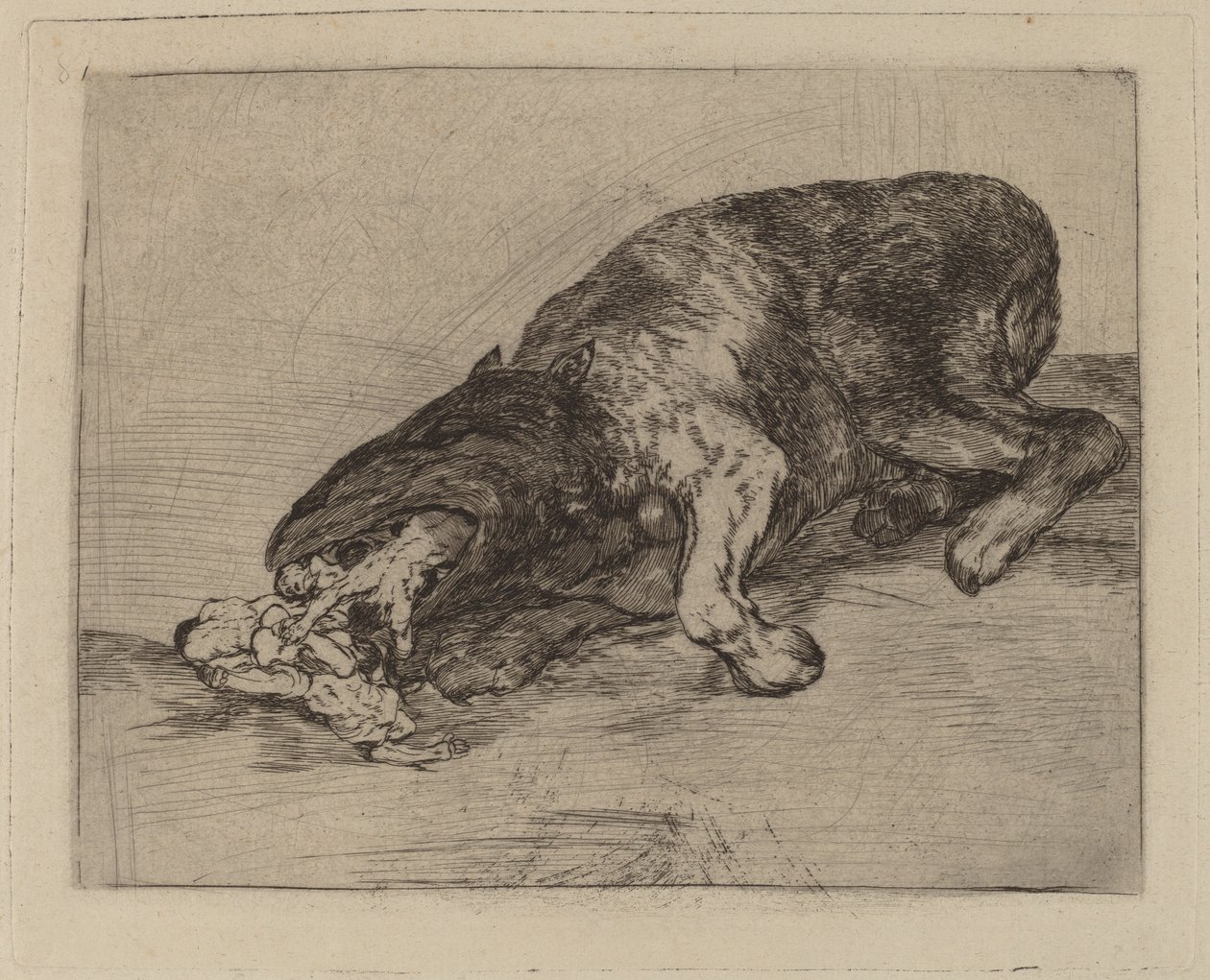 ¡Fiero monstruo! de Francisco de Goya