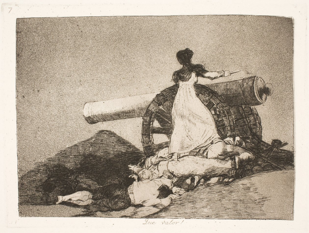 ¡Qué heroísmo! (7) de Francisco de Goya