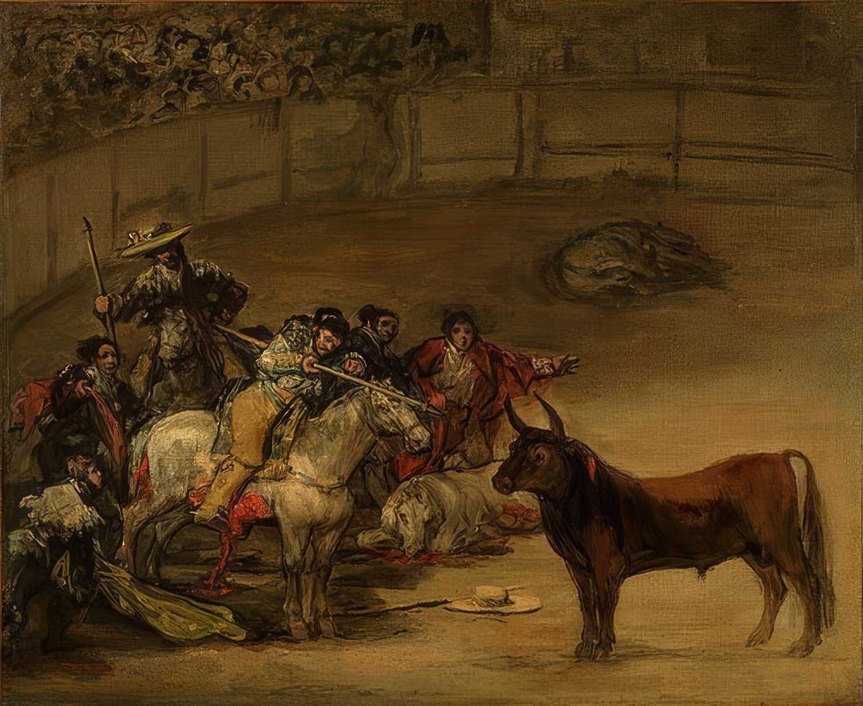 Corrida de toros, Suerte de Varas de Francisco de Goya