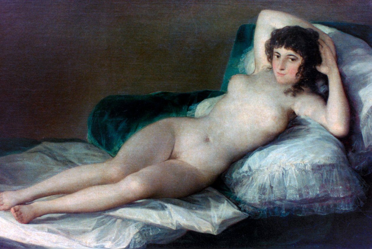 La maja desnuda, c1800 de Francisco de Goya