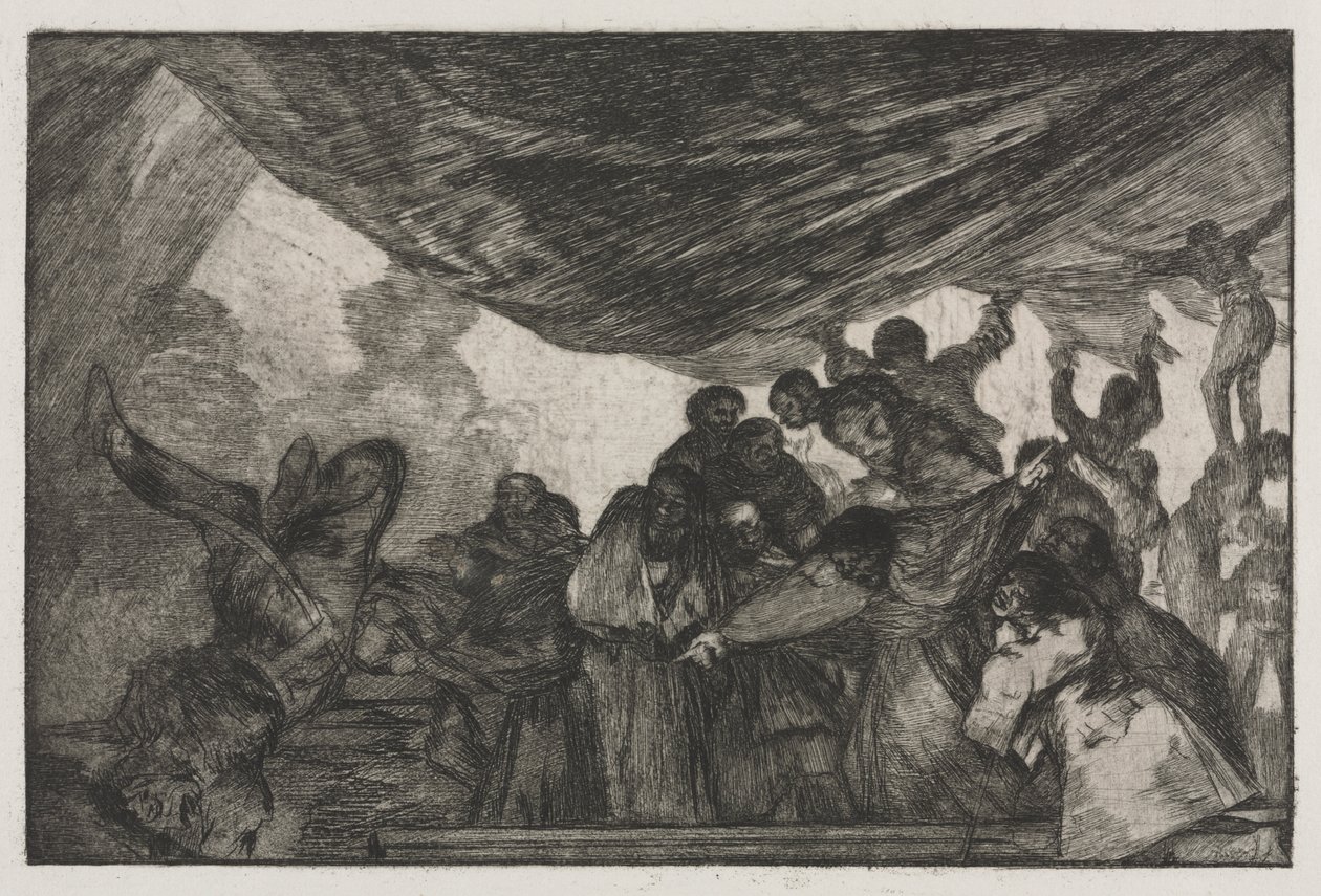 Los proverbios: Claramente una locura de Francisco de Goya