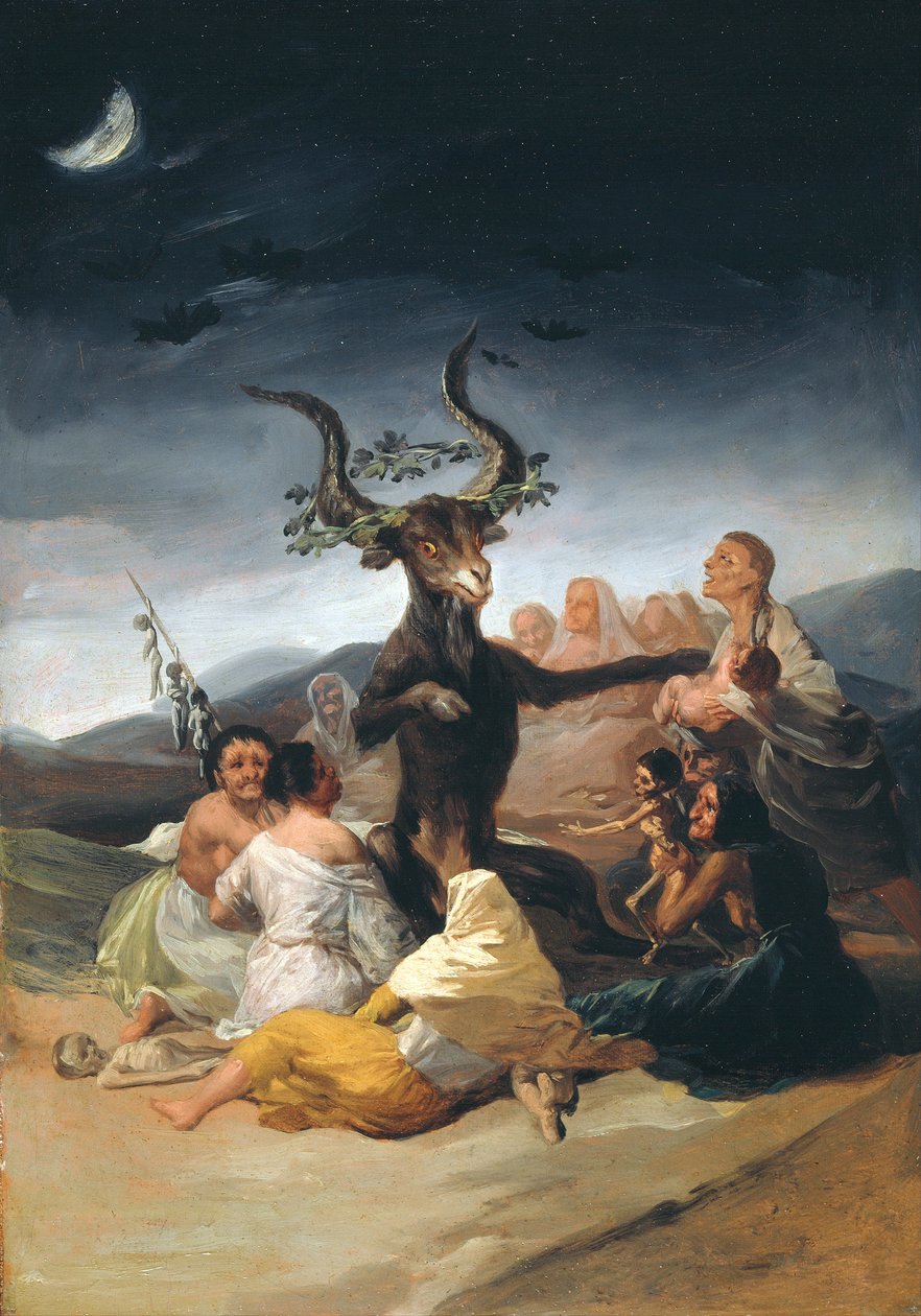Sábado de brujas, 1797-1798 de Francisco de Goya