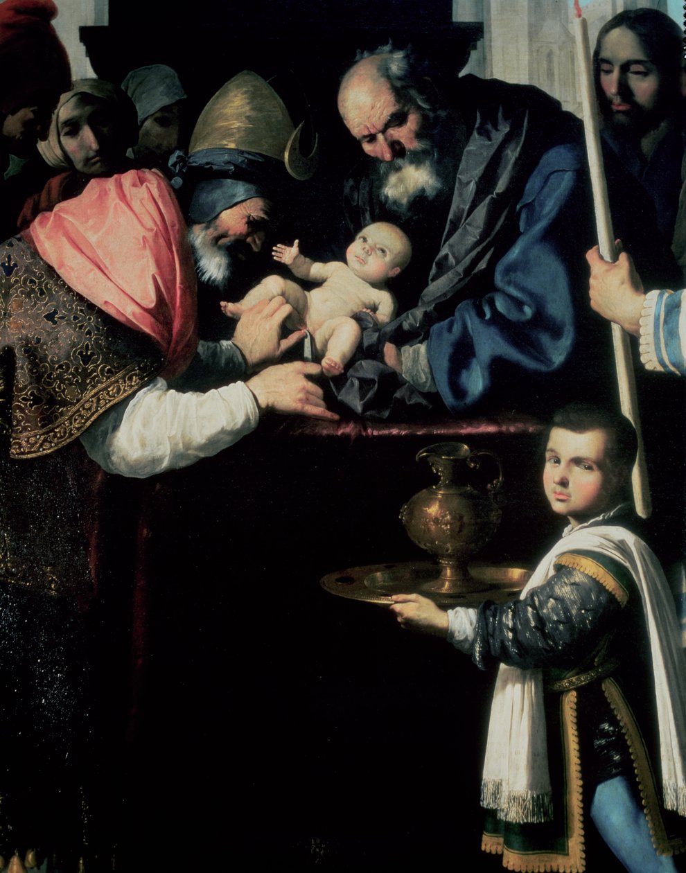 Circuncisión de Cristo (detalle) de Francisco de Zurbaran