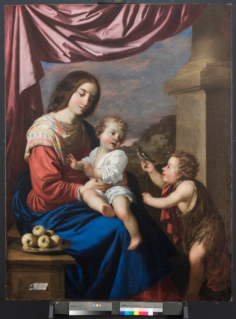 Virgen y niño con San Juan de Francisco de Zurbaran