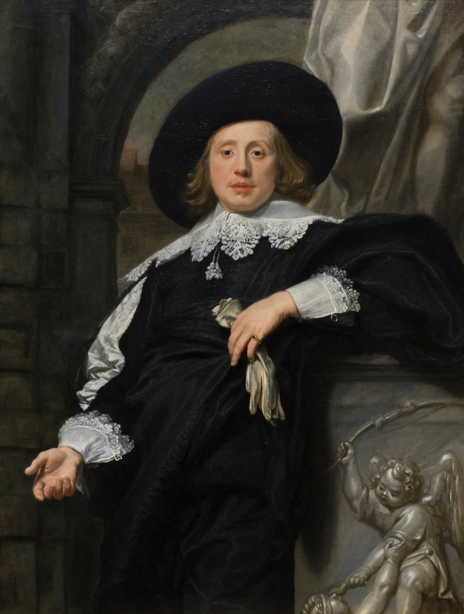Retrato de un hombre de Franco Flemish School