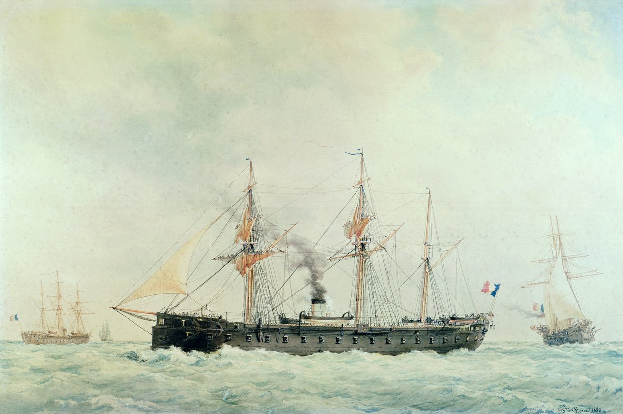 El acorazado francés, La Gloire de Francois Geoffroy Roux
