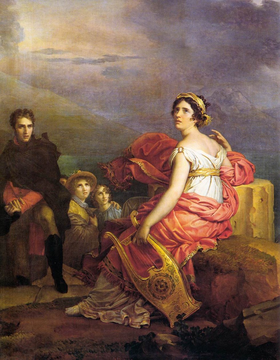 Corinne en el Cabo Miseno de Baron François Pascal Simon Gérard