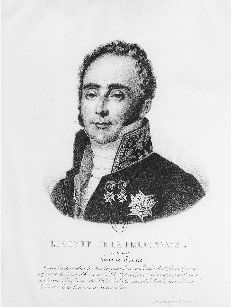 Conde Auguste de la Ferronays (1777-1842) de Francois Le Villain