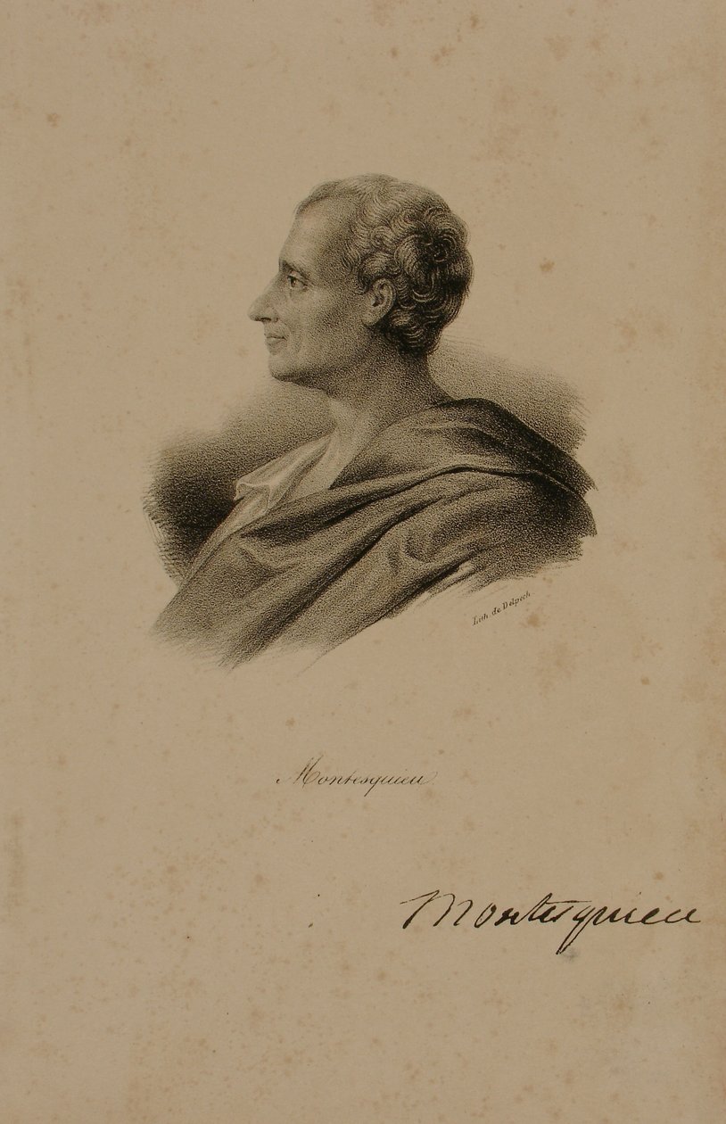 Charles Louis de Secondat, Barón de Montesquieu de Francois Seraphin Delpech
