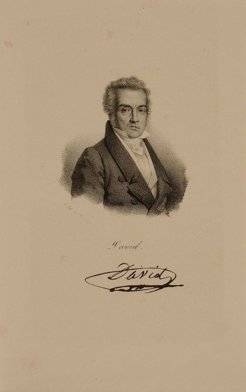 Jacques Louis David de Francois Seraphin Delpech