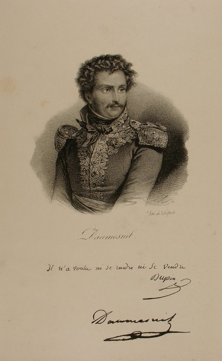 Retrato del Barón Pierre Yriex Daumesnil (1777-1832) de Francois Seraphin Delpech