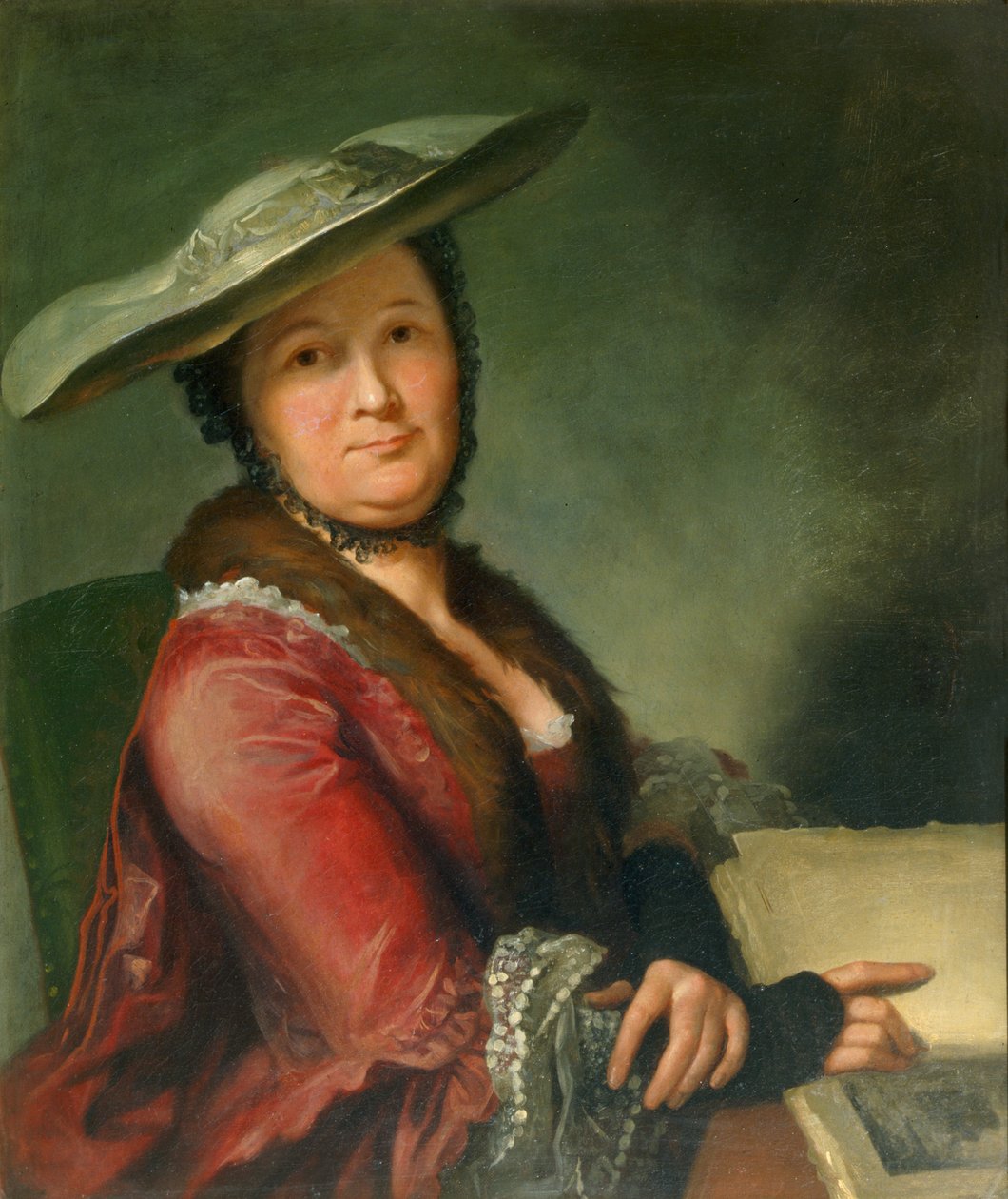 Madame Roubiliac, c.1760 de Francois Vispre