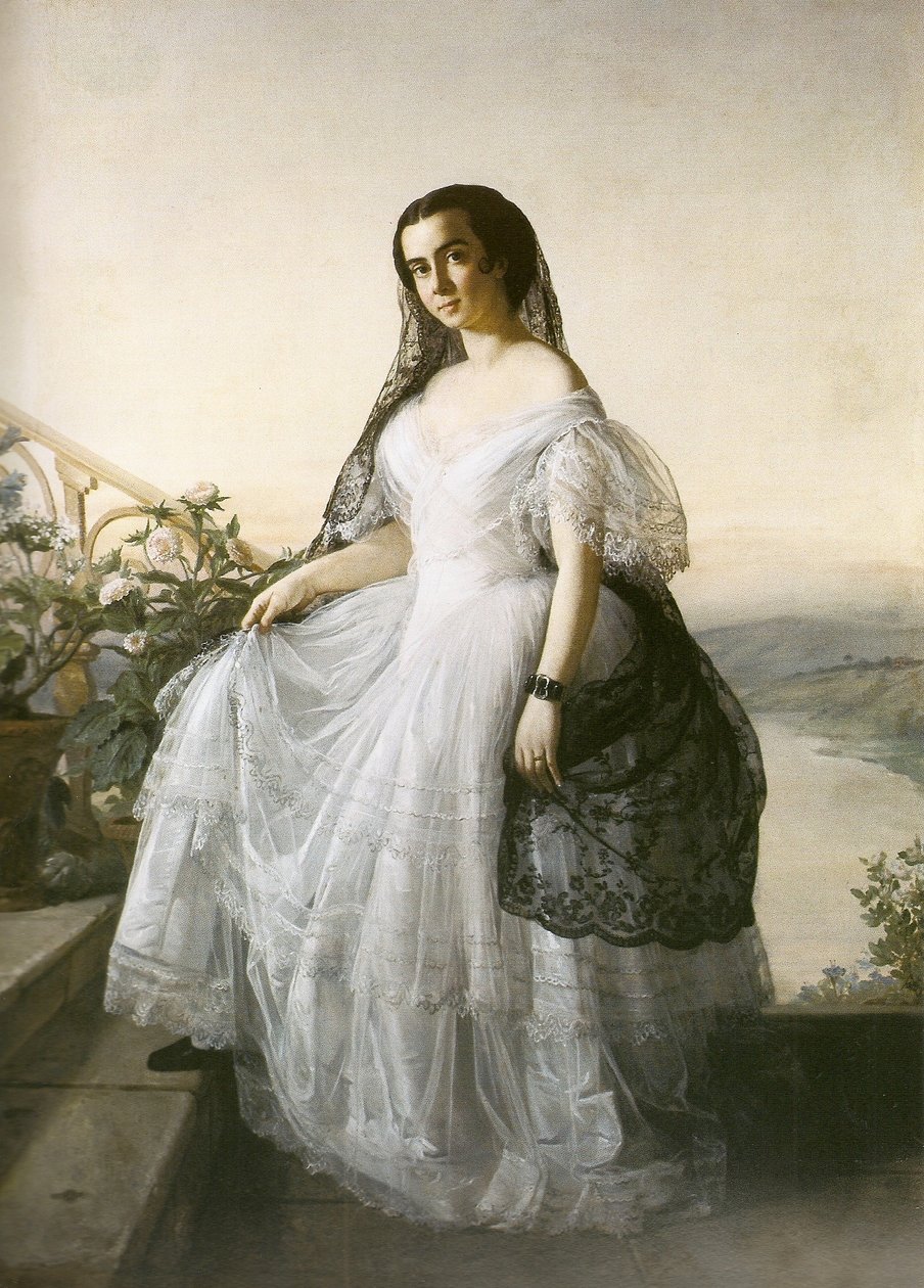 Retrato de una mujer de François Auguste Biard