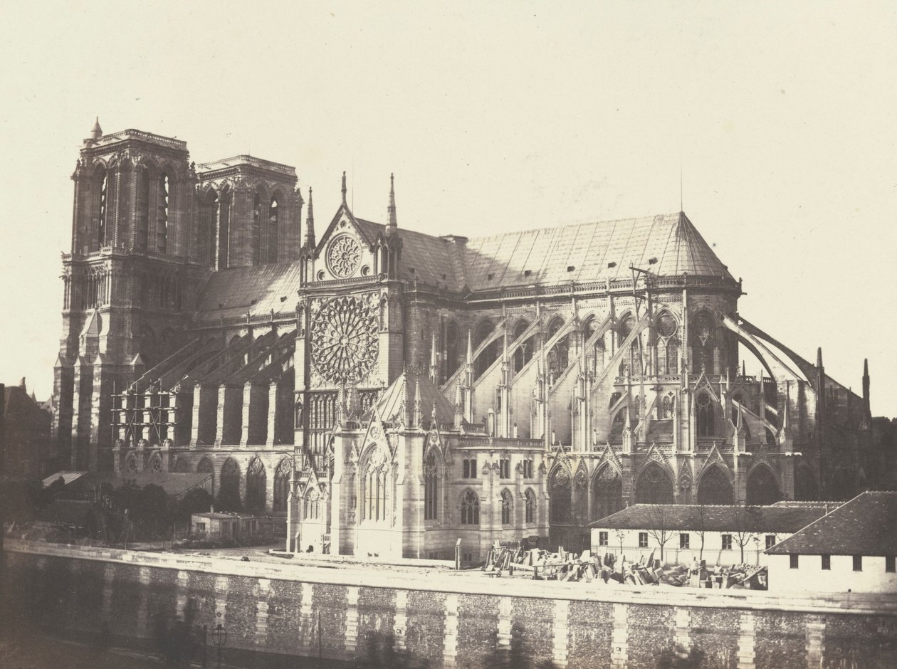 Iglesia de Notre Dame - lado sur,1852 (foto) de Francois Auguste Renard