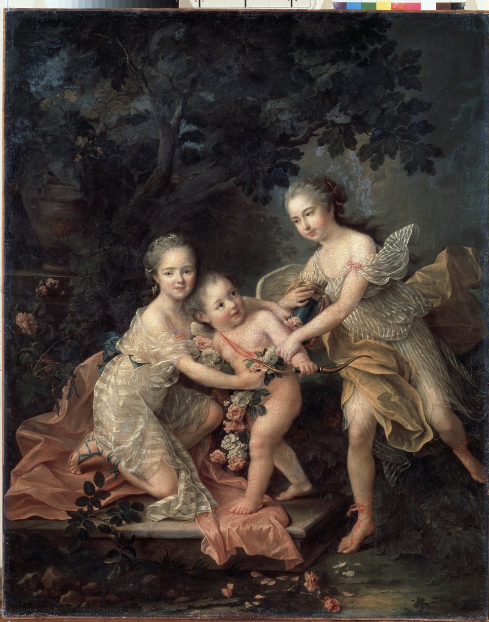Hijos de Luis Felipe, duque de Orleans de Francois Hubert Drouais