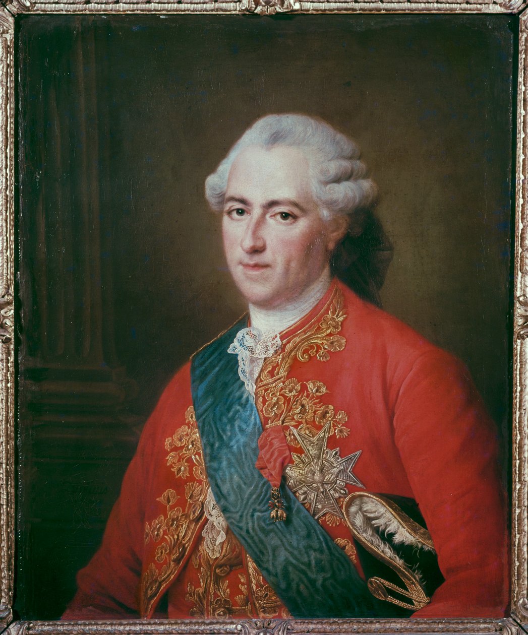 Rey Luis XV ... (pintura sobre lienzo) de Francois Hubert Drouais