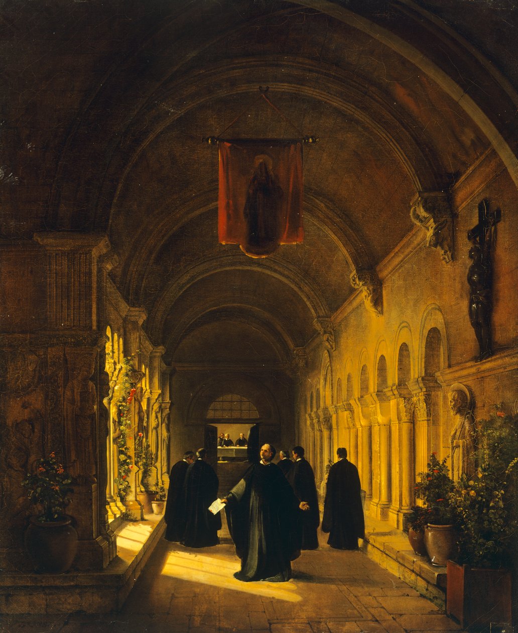 Abelardo en el claustro de Francois Marius Granet