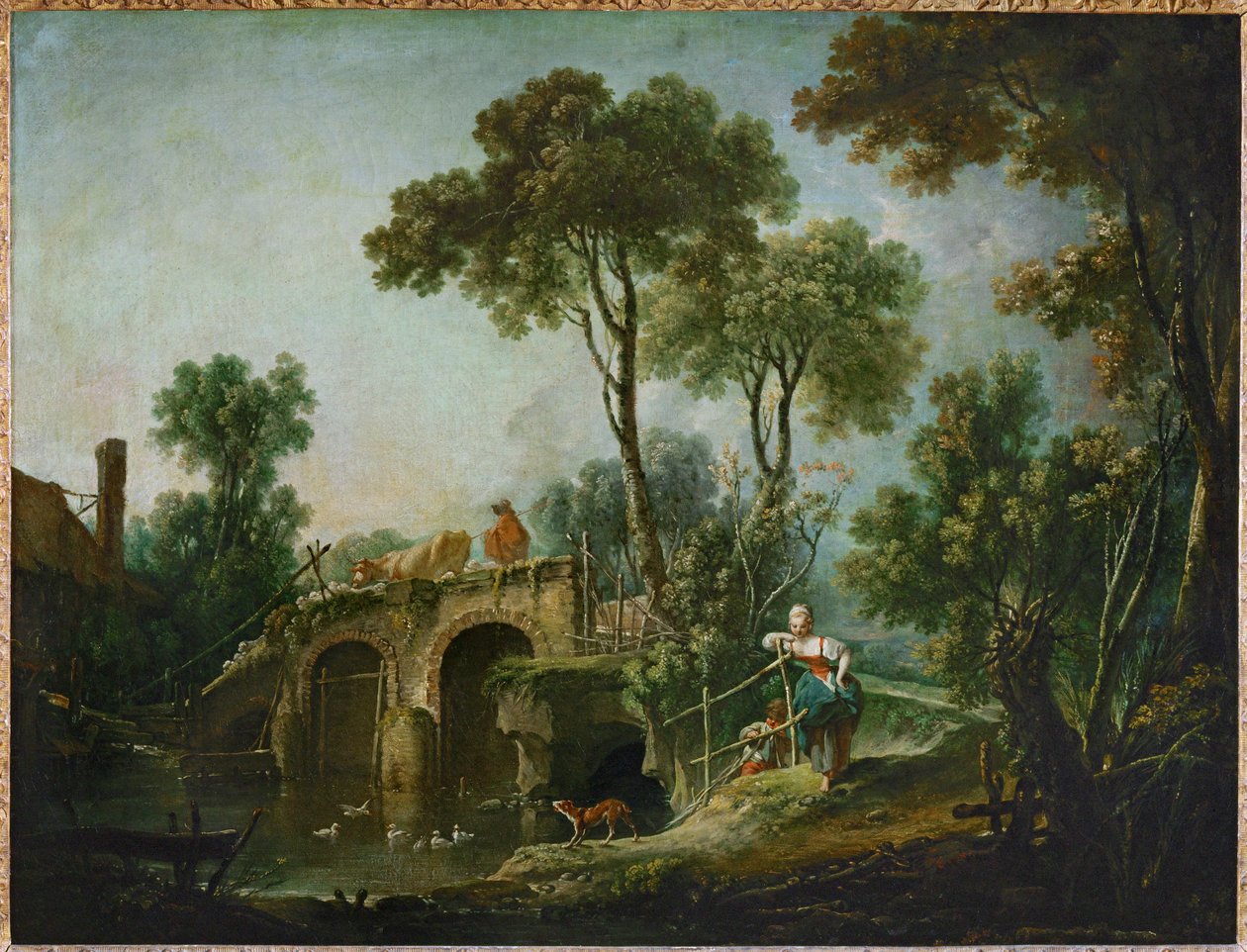 Le pont - el puente ... de François Boucher
