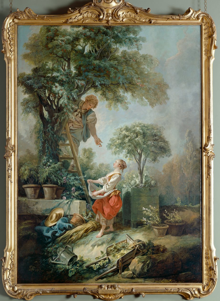 Los recolectores de cerezas de François Boucher