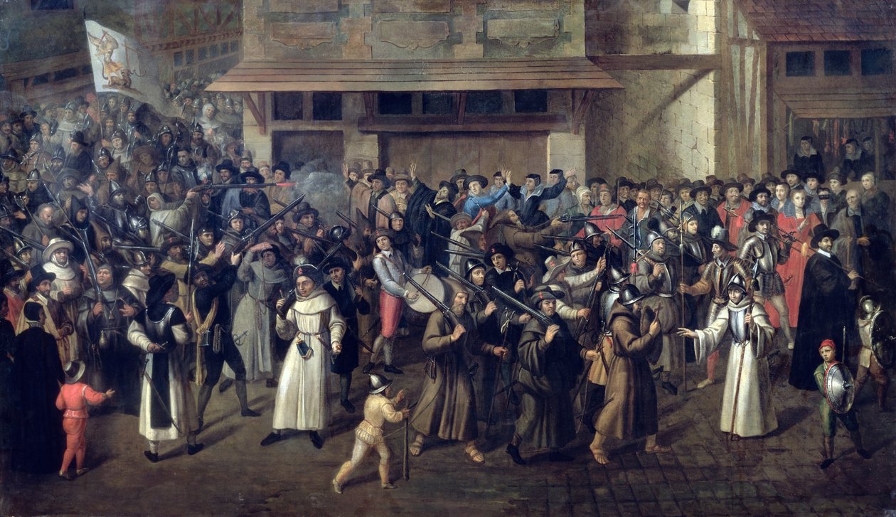 Procesión de la Santa Liga, c.1590-93 de Francois Bunel